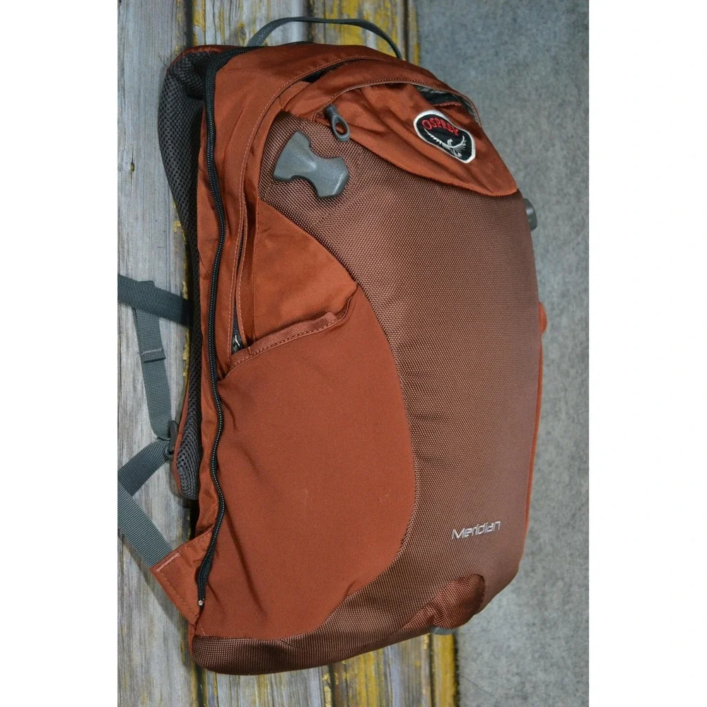 Osprey Brown Meridian Backpack Soft Case Laptop Travel Daypack Men Women